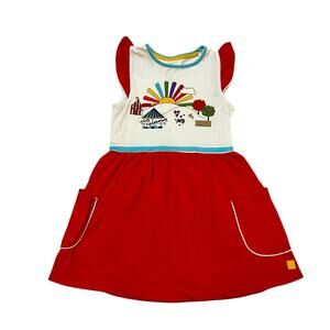 Little Bird Rainbow Carnival Pocket Dress Size 18-24m